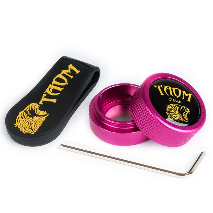 TAOM Pool Kreidehalter Runde Form Praktisches Werkzeug Billard Zubehör Magnetische Mini Kreide Spitz