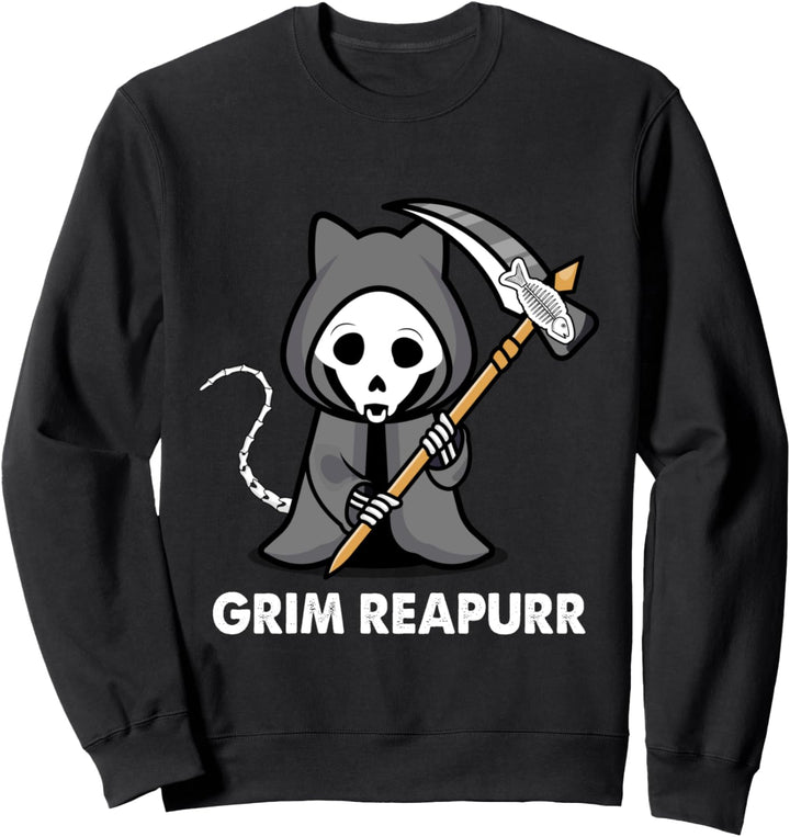 Sensenmann Kostüm Katze Grim Reapurr Sweatshirt