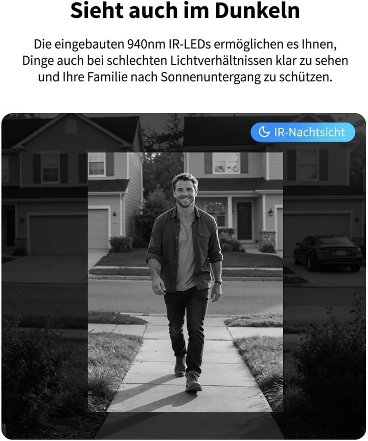 Aqara Türklingel-Kamera G400 mit Chime, Kabelgebunden/PoE, HomeKit Secure Video, 2K HD Panoramaansic
