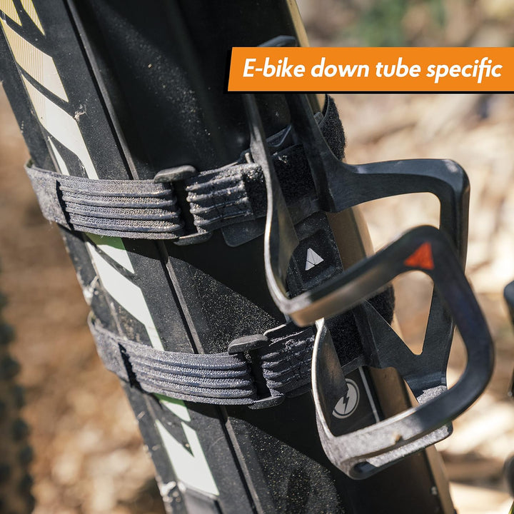 Granite Aux E+ Carbon Fiber Flaschenhalter mit Gurt-Kit, leicht und Seite geladen Funktionen Radfahr