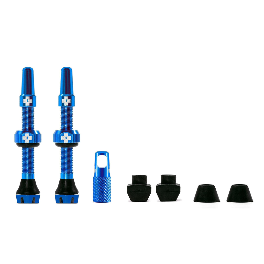 Muc-Off Unisex V2 Presta Tubeless Ventile, Blau, 44mm Blau 44mm, Blau 44mm
