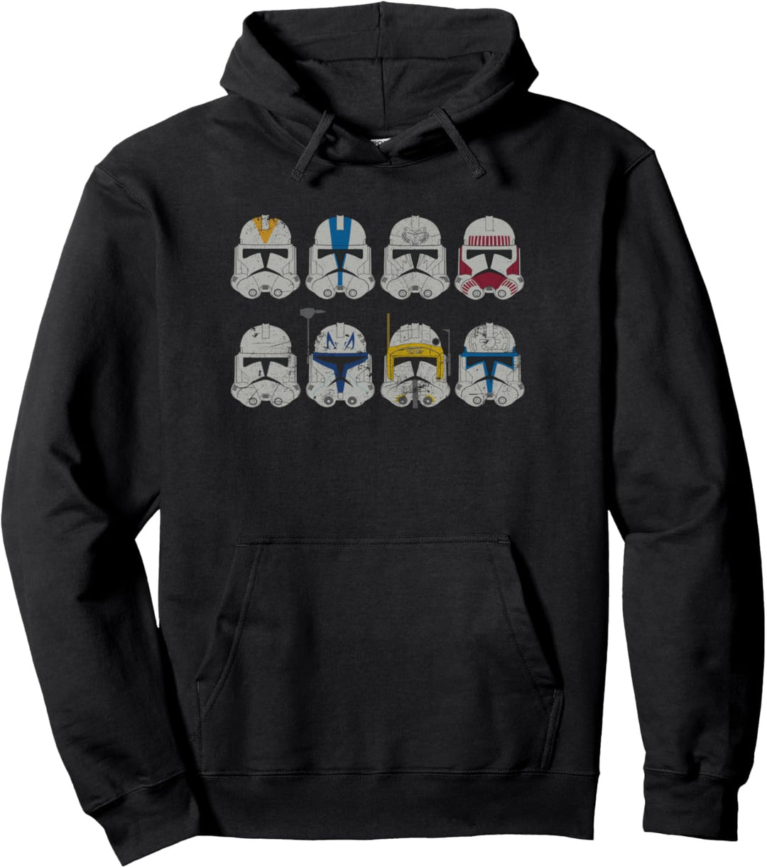 Star Wars Clone Wars Clone Troopers Helmets Pullover Hoodie