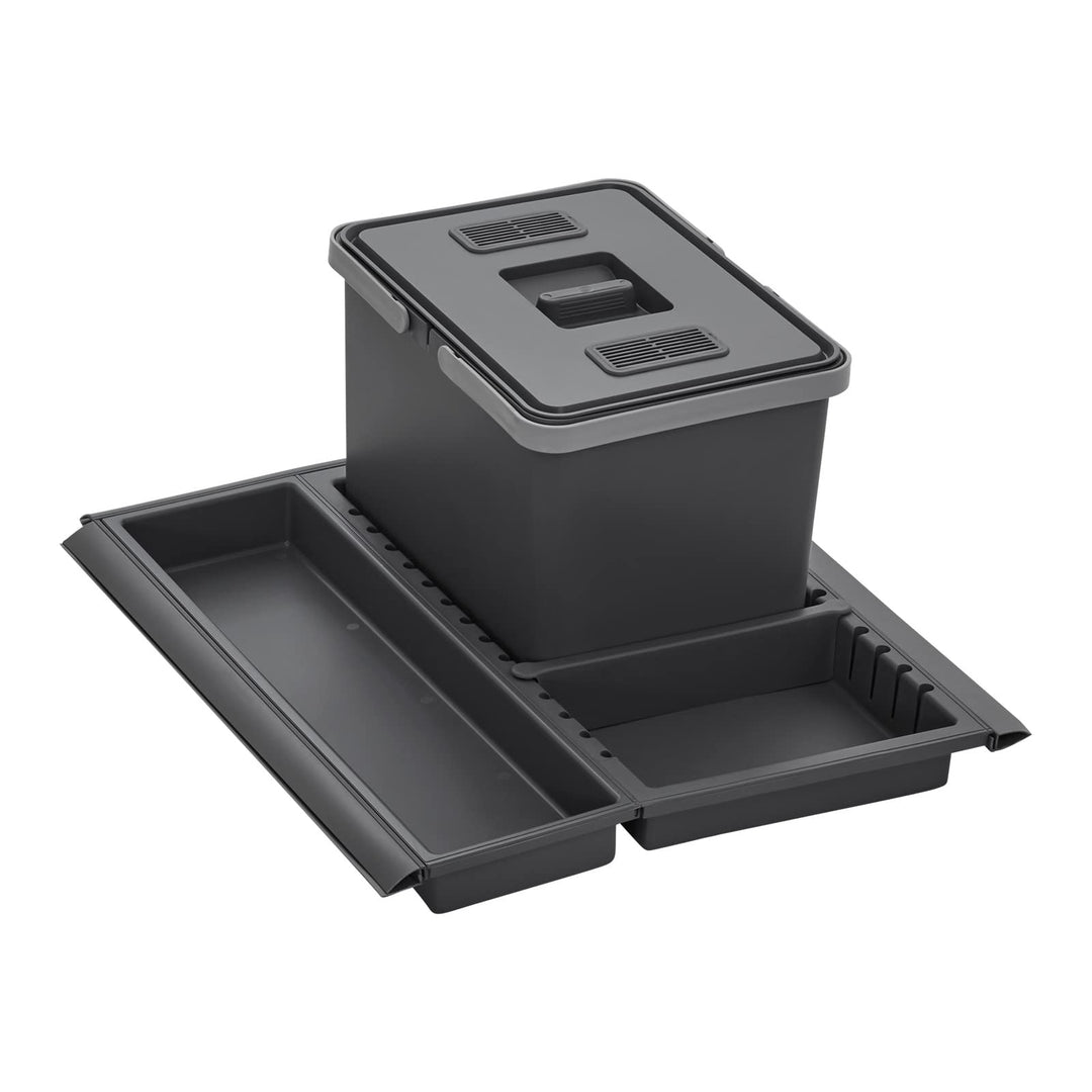 SOTECH Abfallsammler Draw 12L Mülleimer mit Deckel Abfallsystem für Auszug Korpusbreite 50 cm DRAW 5