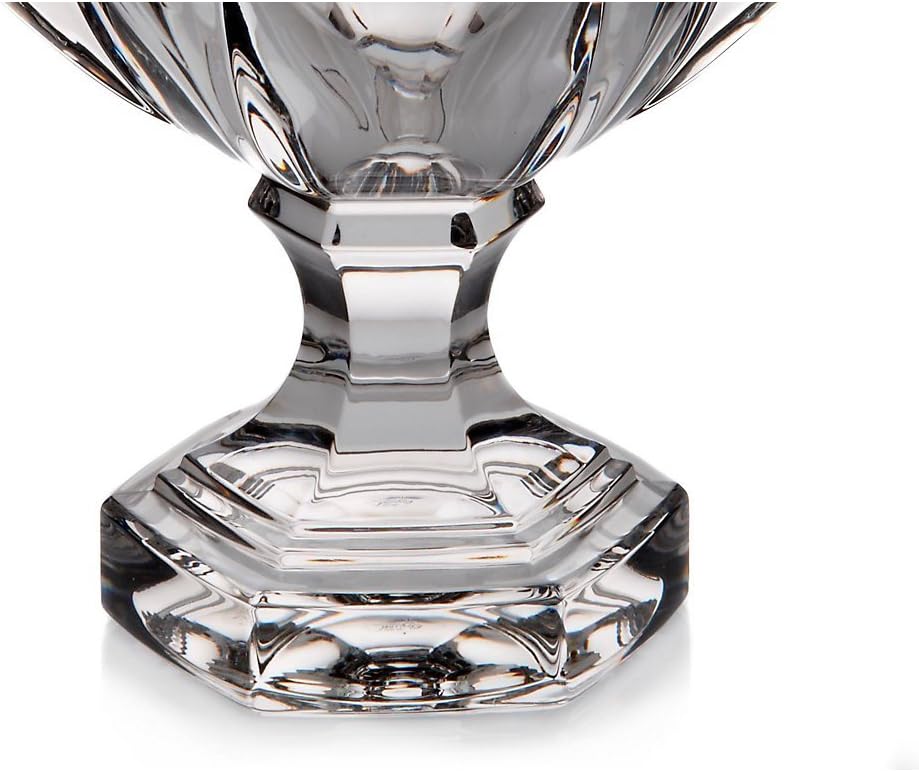 CRISTALICA Vase Auf Fuss Blumenvase Pokalvase Opera H 26 cm Transparentes Kristallglas Glas Klassisc