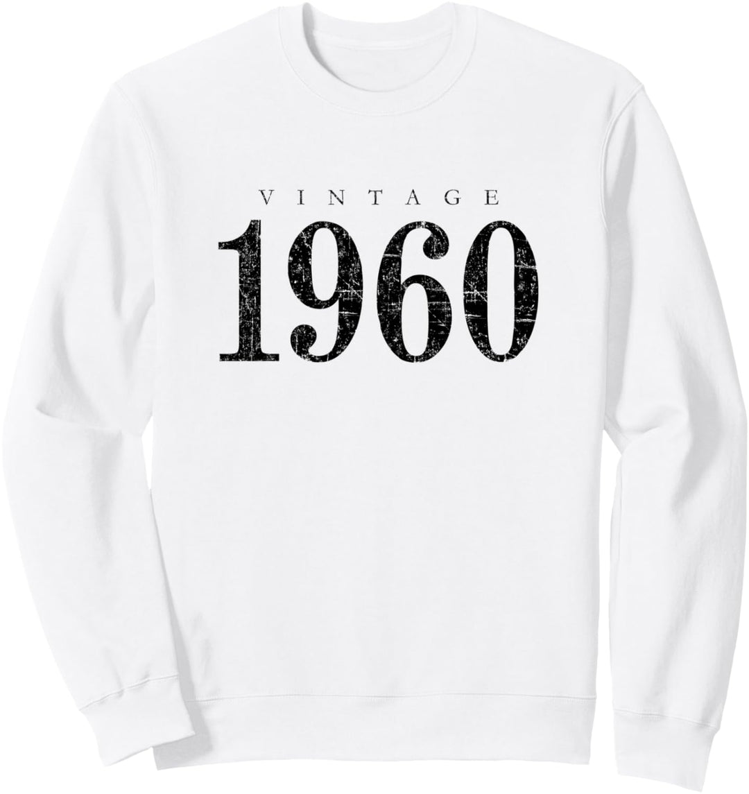 Vintage 1960 (Antik Schwarz) 64. Geburtstag Geschenk Sweatshirt