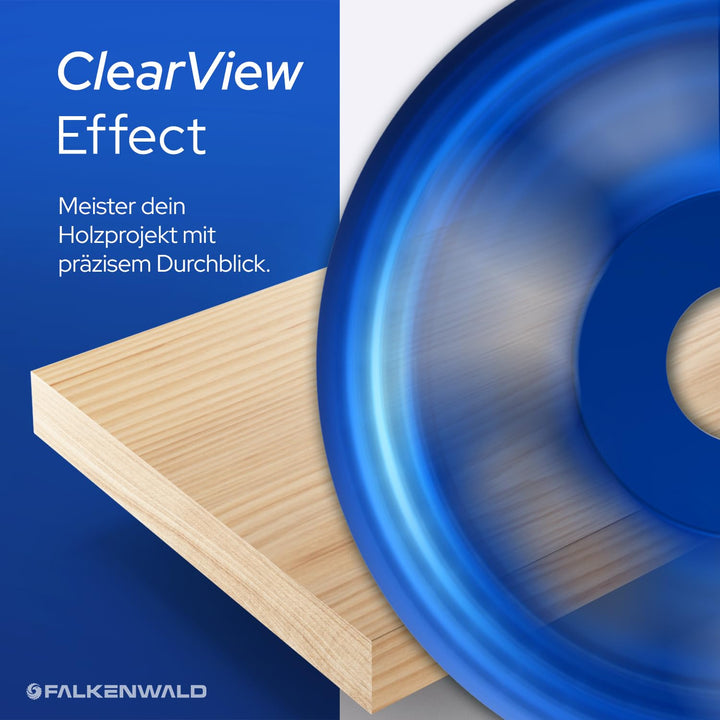 FALKENWALD® ClearView Raspelscheibe 125 Holz - Frässcheibe für Winkelschleifer Holz, Flex Scheibe Ho