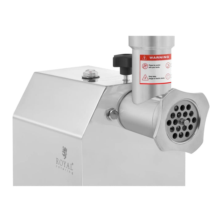 Royal Catering RCFW 70-600ECO Fleischwolf Elektrisch Edelstahl Fleischmaschine (70 kg/h, 600 W, Reve