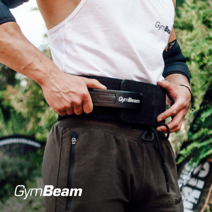 GymBeam Gürtel für Gewichtheber - Weightlifting Lever Belt aus 100% Leder, verstellbare Schnalle, fü