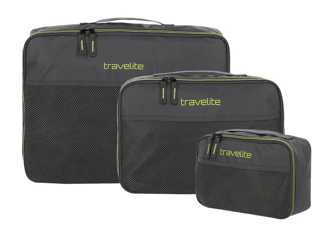travelite Packwürfel 3er Set Grau