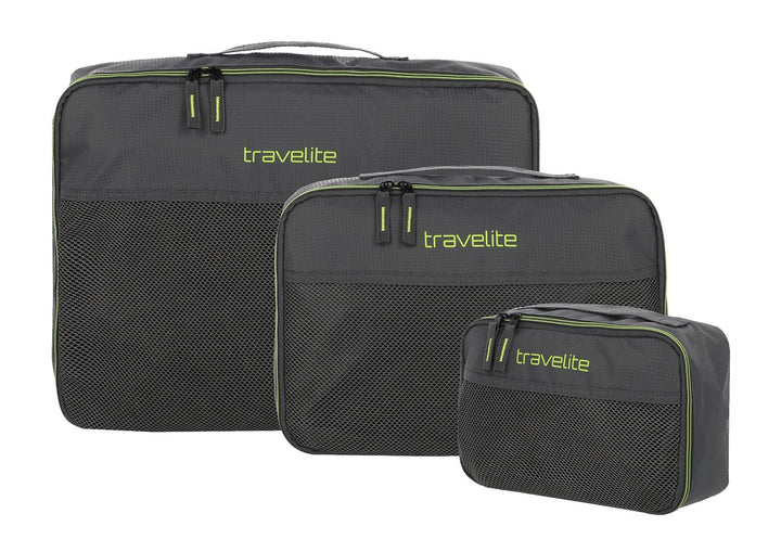 travelite Packwürfel 3er Set Grau