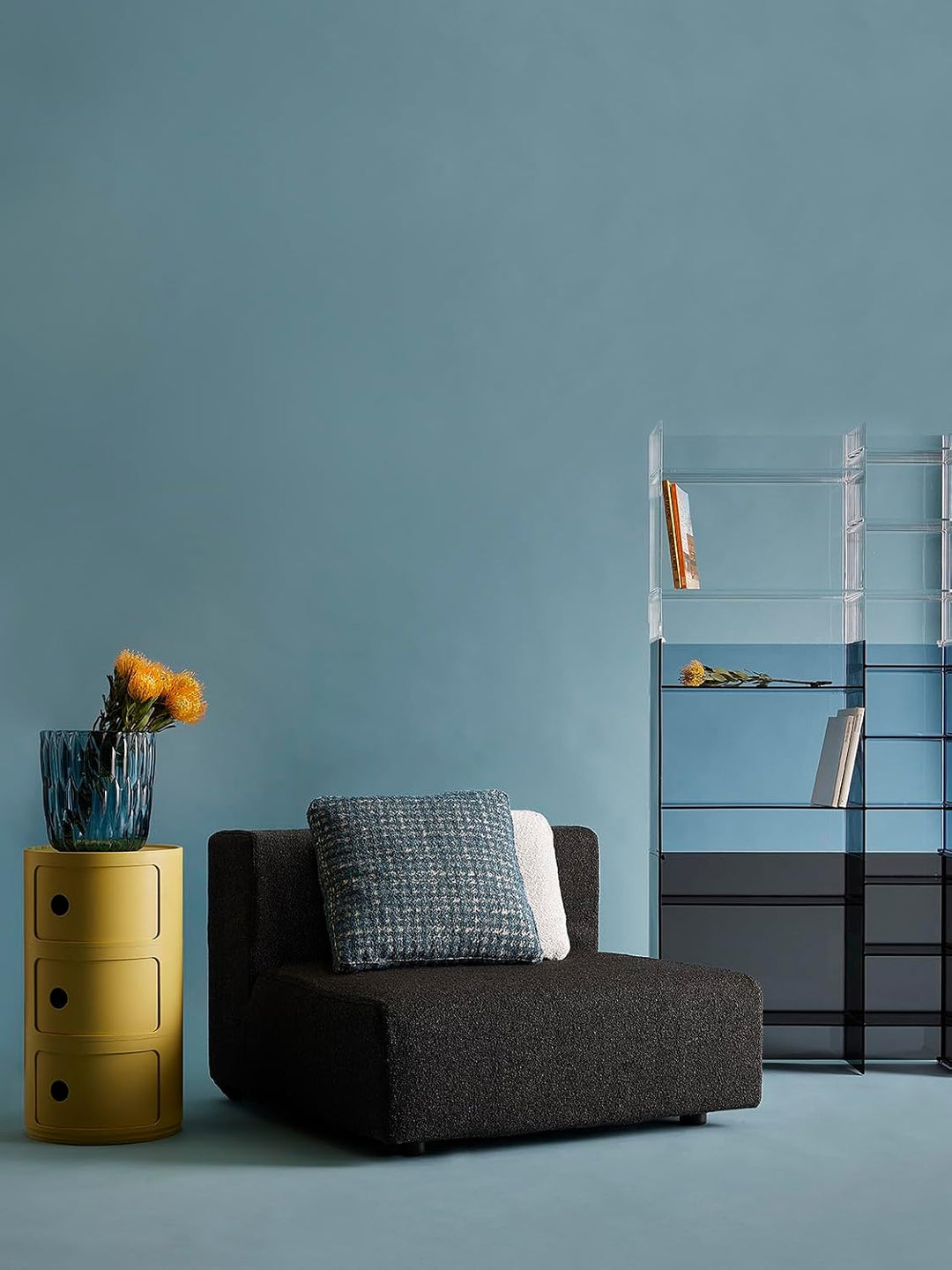 Kartell Componibili Bio, Container 3-fächer, Gelb 3-fächer Bio Gelb, 3-fächer Bio Gelb