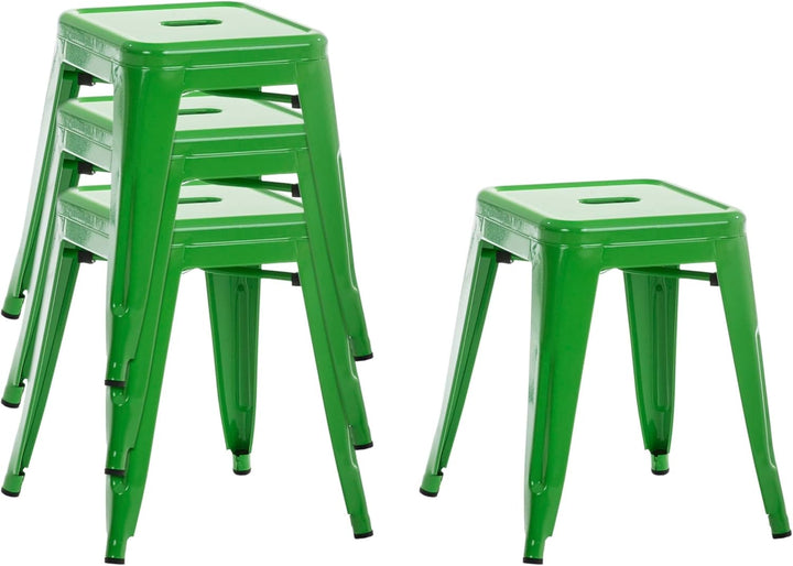 CLP 4er Set Sitzhocker Armin Aus Metall I Stapelbarer Hocker I Sitzhöhe Von 46 cm I Pflegeleichter A