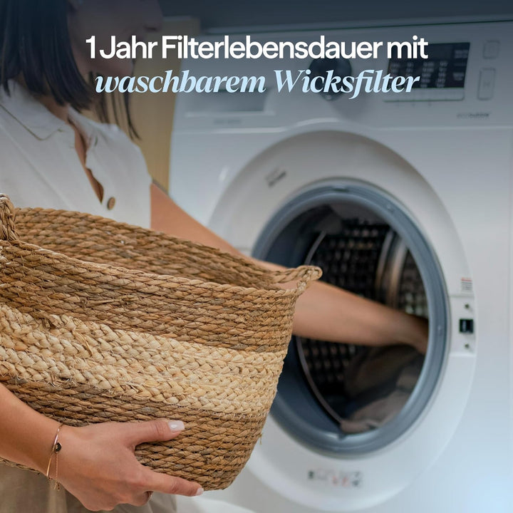 Blueair Raumluftbefeuchter DreamWell 48h Top-Fill Nebelfrei InvisibleMist Technologie – Aroma Stein