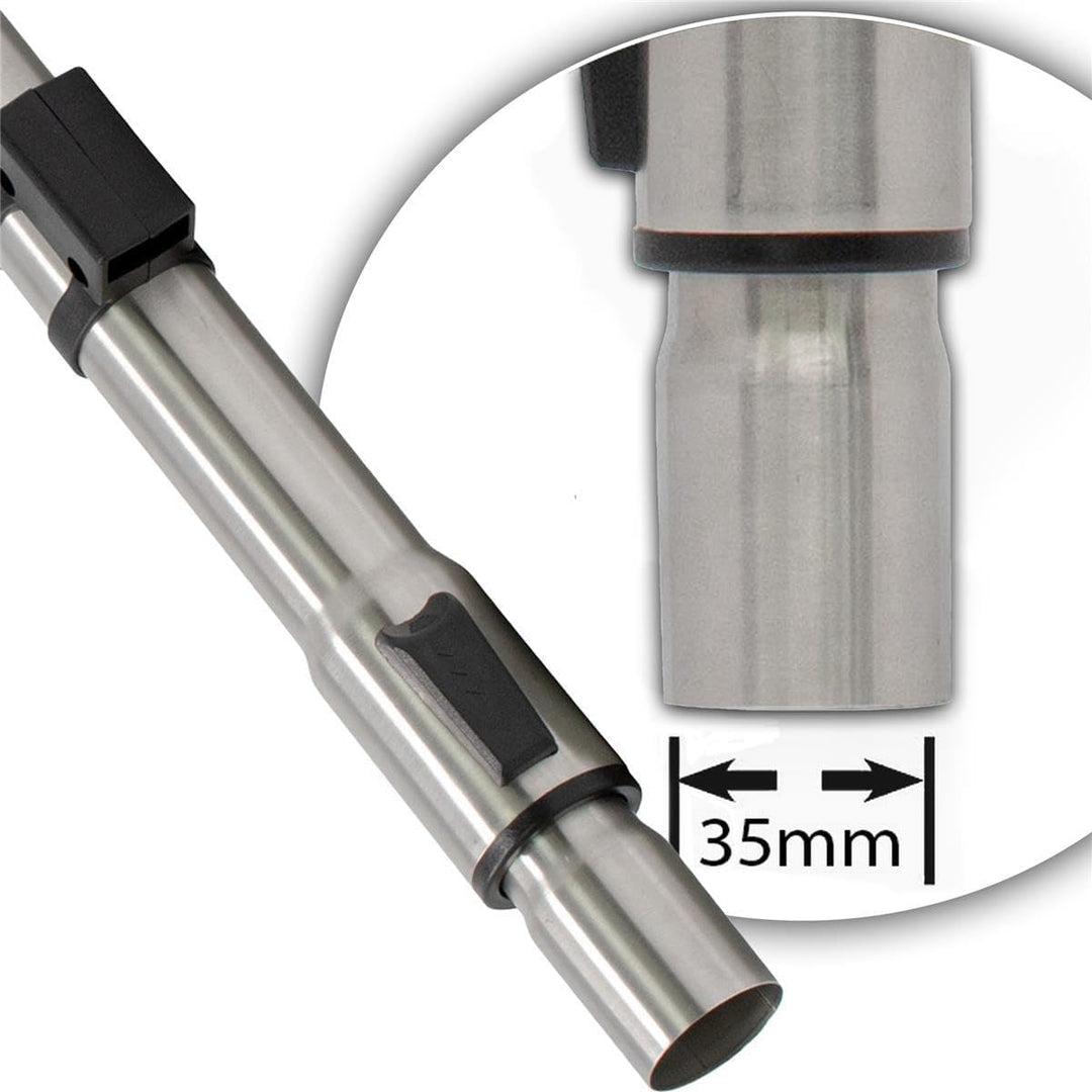 FixedByU Universal Staubsaugerrohr für 35mm Anschlüsse | Teleskop Staubsauger Rohr als Ersatzteil pa