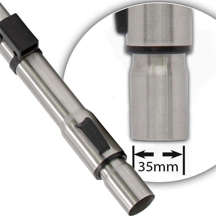 FixedByU Universal Staubsaugerrohr für 35mm Anschlüsse | Teleskop Staubsauger Rohr als Ersatzteil pa
