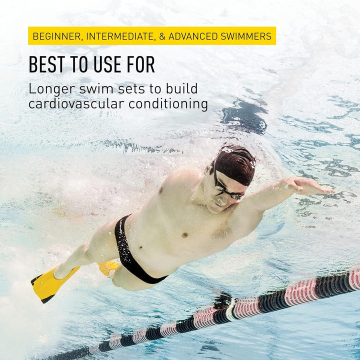 Finis Z2 Gold H Training Fins, Yellow/Black, M: 7-8.5/F: 8-9.5