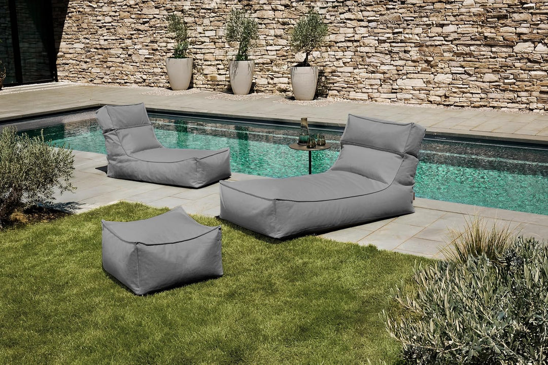 Blomus Outdoor-Lounger -Stay- Sonnenliege Bodenkissen Wasserfest (Stone) Stone One size, Stone One s
