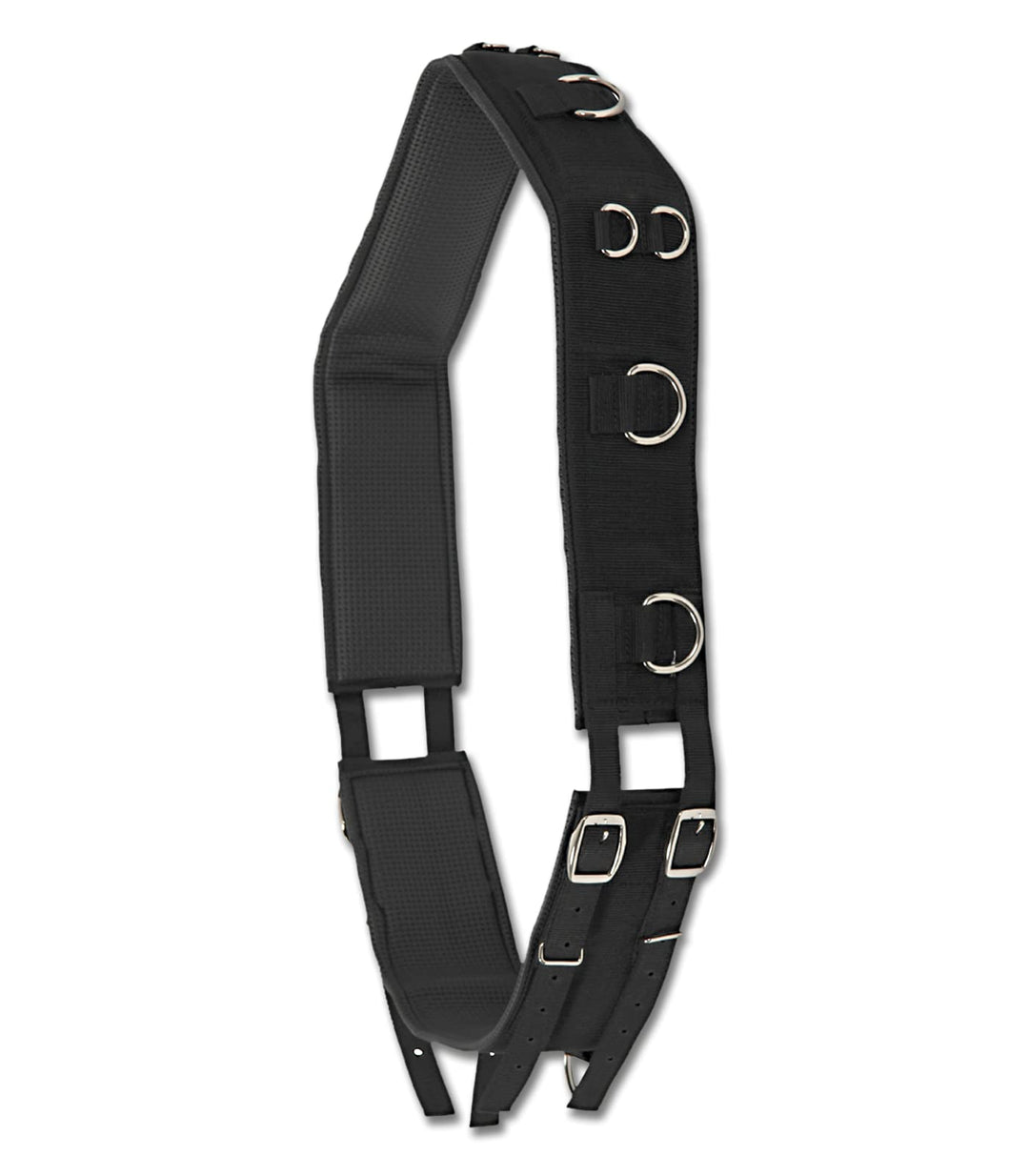 WALDHAUSEN Longiergurt Nylon Schwarz Pony, Schwarz Pony