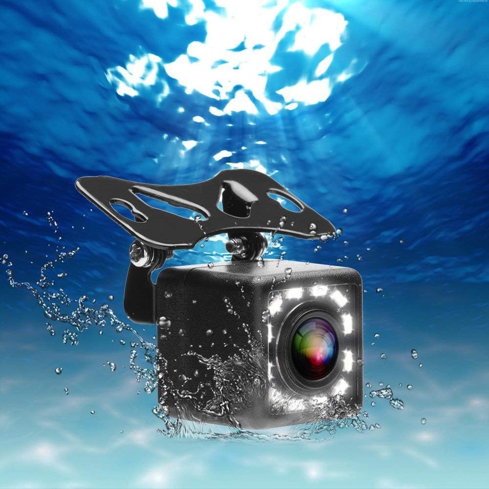 Rückfahrkamera Auto Rückansicht mit Nachtsicht 12 LED Wasserdicht Rückfahrsystem + 4.3" LCD Auto Mon