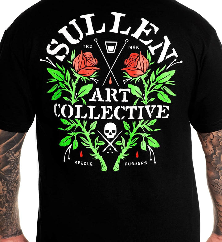 Sullen Men's Pushers Standard Black Short Sleeve T Shirt 2XL