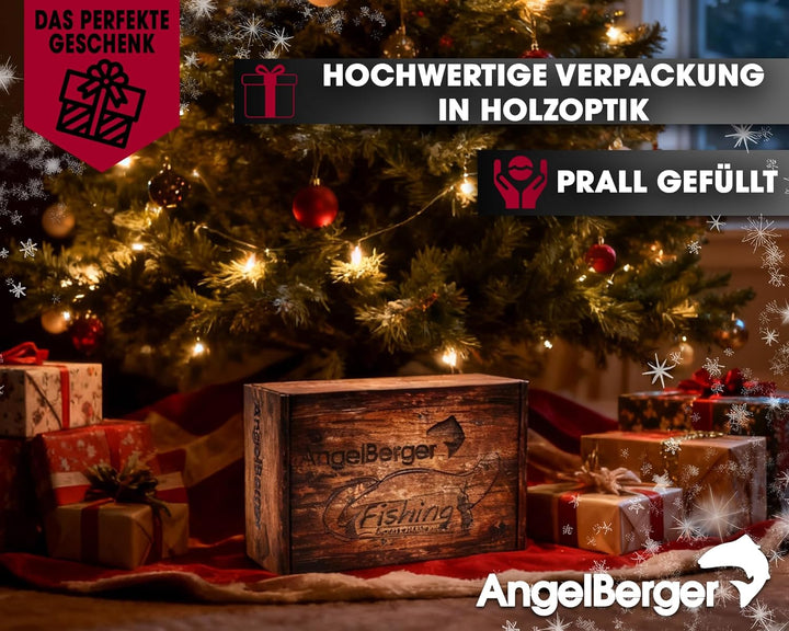 Angel Berger Angel Weihnachtsbox Angler Geschenk Weihnachten Petri Box Adventsgeschenk Weihnachtsbox