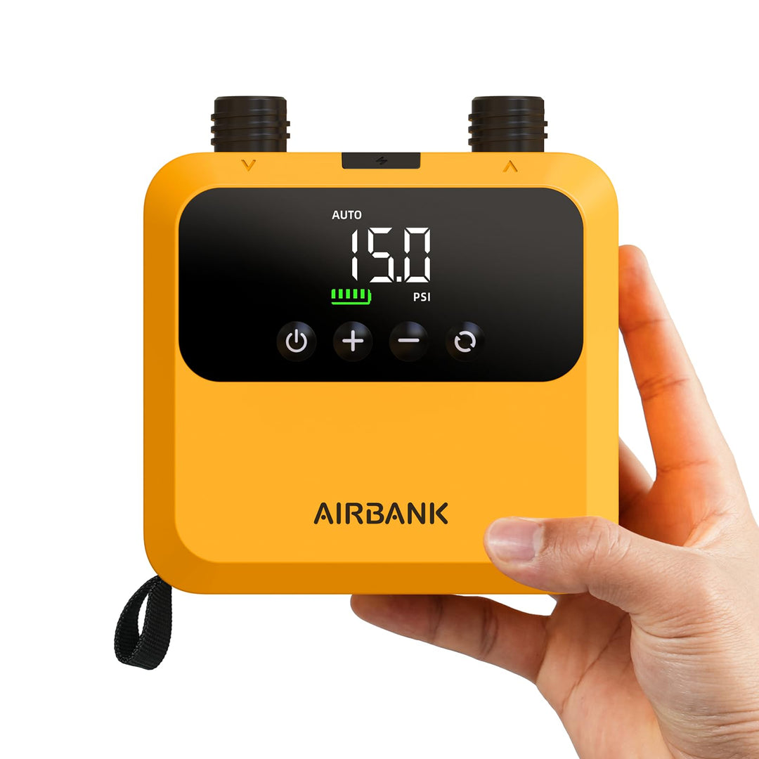 AIRBANK Mini SUP Elektrische Luftpumpe PULSE Pro, superkleine wiederaufladbare elektrische tragbare