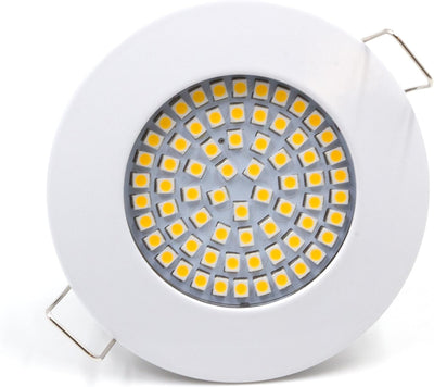 vislux LED Einbaustrahler 230V - 58mm - 70mm - Einbauspots Badezimmer- Energiesparende warmweisse Ei