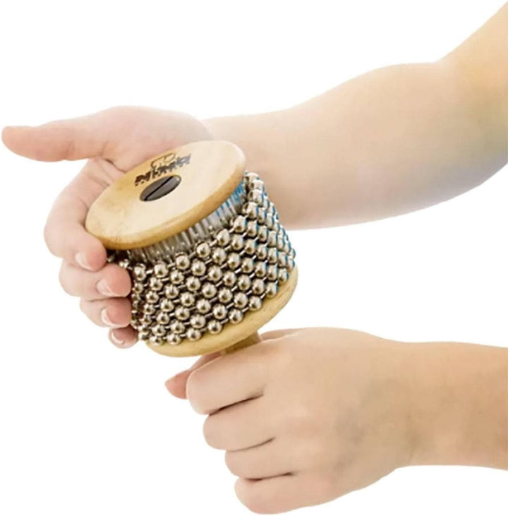 Nino Percussion Cabasa Instrument Medium - Mittelgrosses Musikinstrument für Kinder ab 4 Jahren - Bi