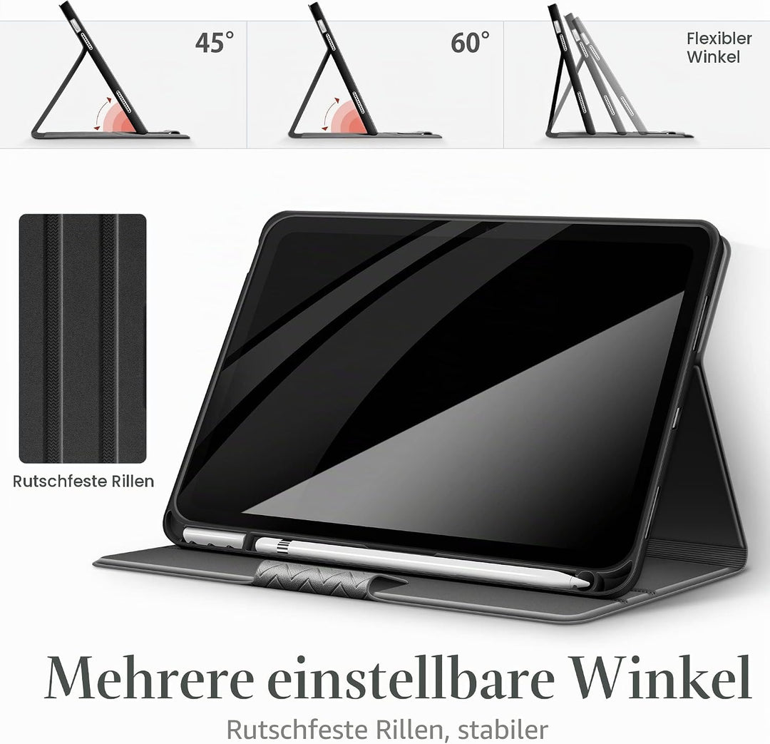 AUAUA Hülle für iPad 10. Generation 2022, 10,9 Zoll Hülle mit Apple Stifthalter, Auto Schlaf/Aufwach