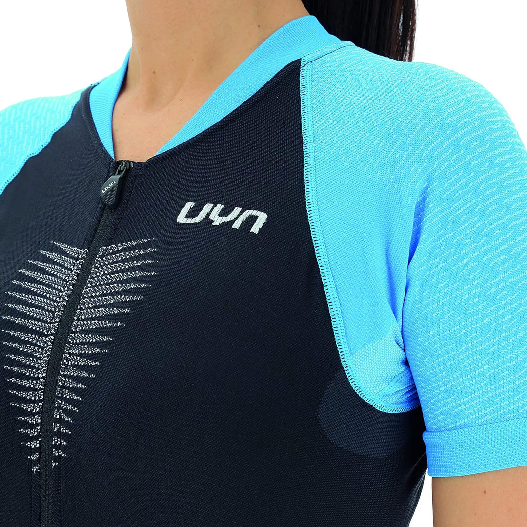 UYN Damen Biking Granfondo Ow T-Shirt XS Blackboard/Danube Blue, XS Blackboard/Danube Blue