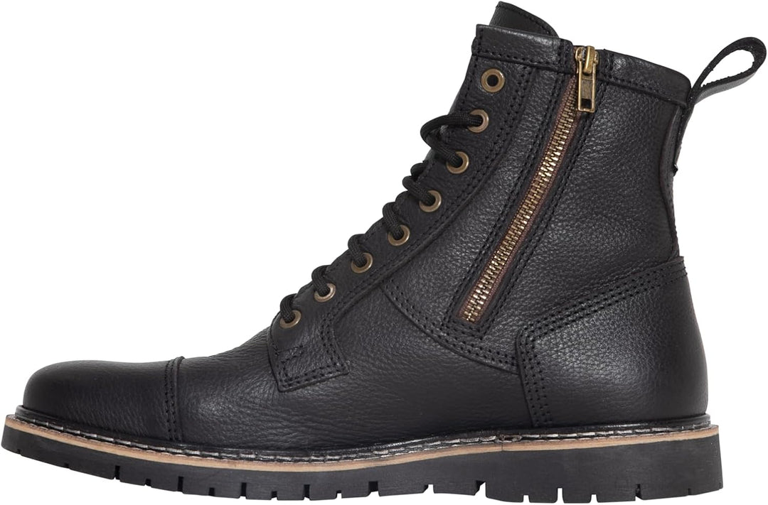 Stiefel John Doe Rover Black Lederstiefel XTM Motorradstiefel Motorradschuhe, 39 EU, 39 EU
