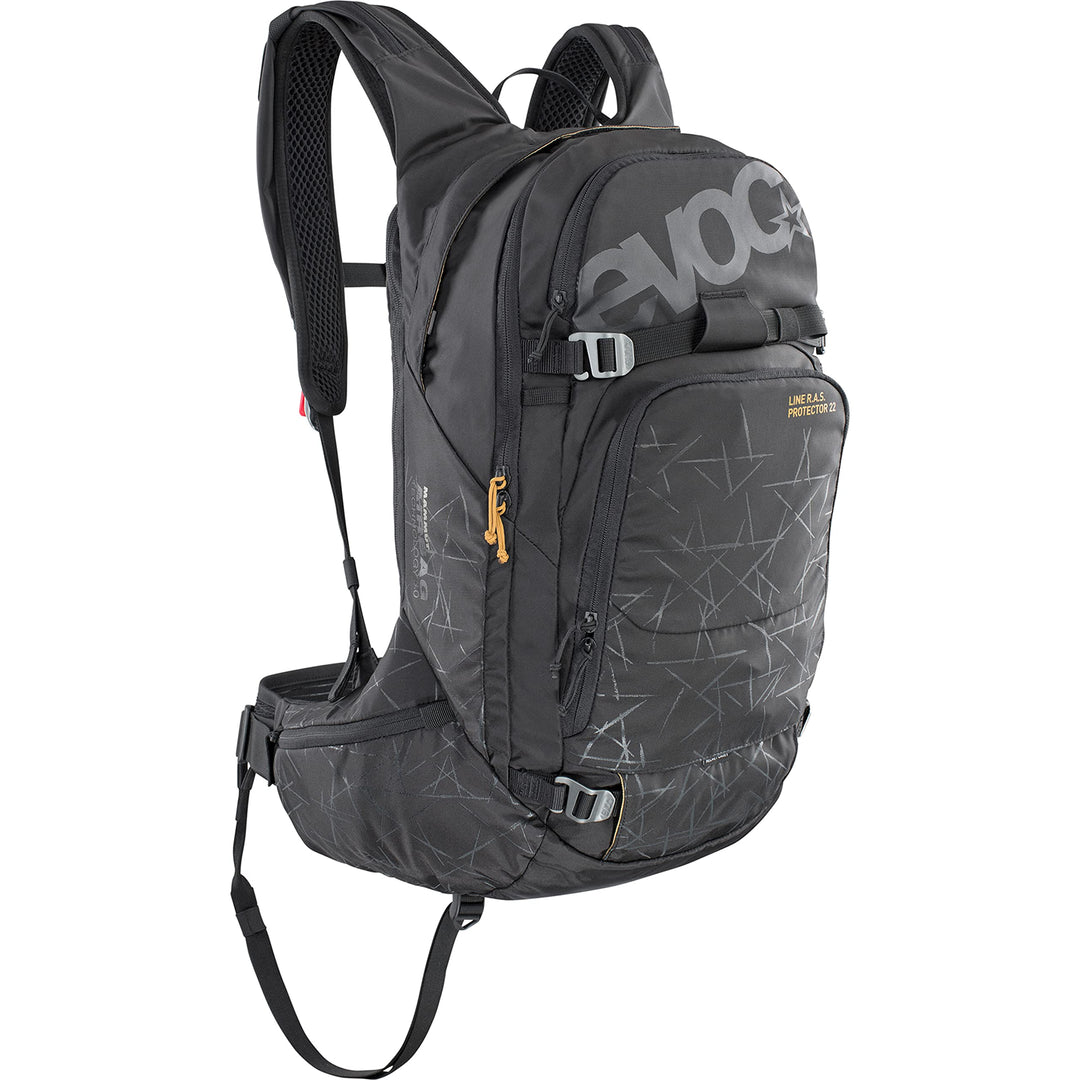 EVOC LINE R.A.S. PROTECTOR 22 Lawinen-Airbag-Rucksack, Skirucksack (NEURALITE SYSTEM, Hüftflügel mit