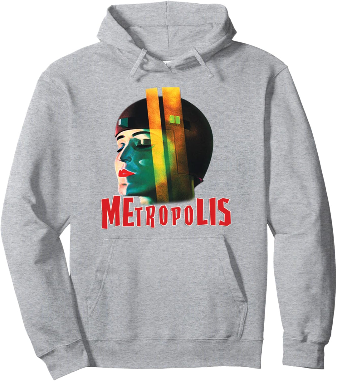 Metropolis Retro Filmposter Design SciFi Pullover Hoodie