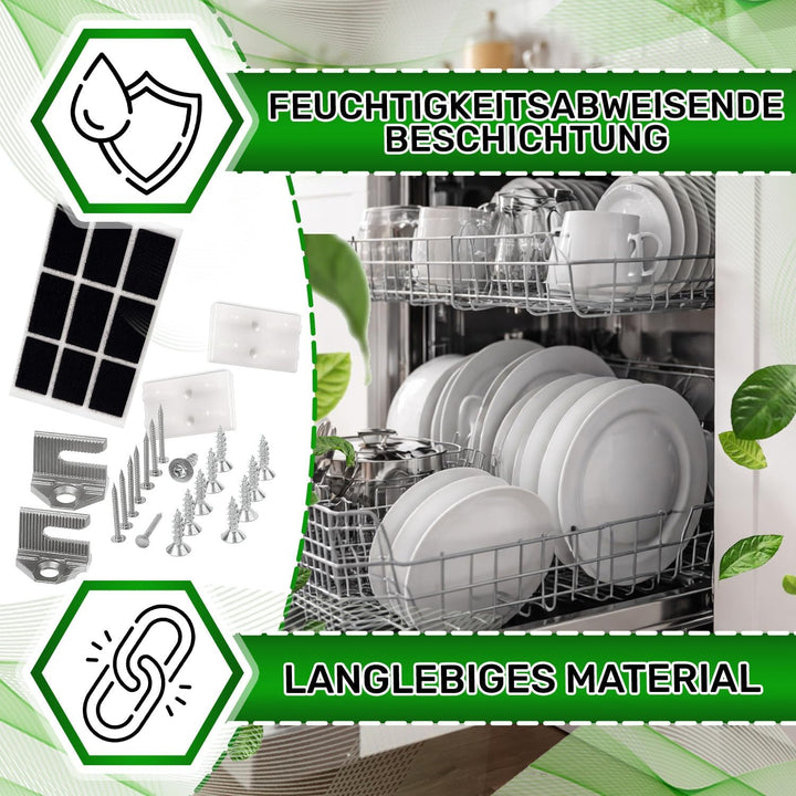 Montageset zur Befestigung Türen Spülmaschine Vollintegriert mit Originalcode 00620867 00626592 1000