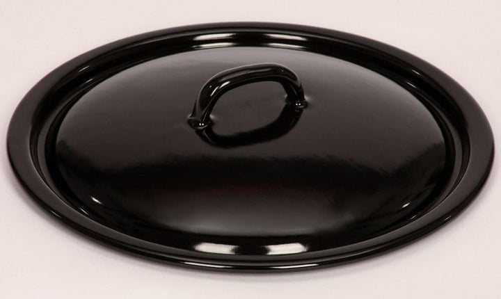 Riess Deckel für die Schnitzelpfanne Emaille Schwarz, 34cm