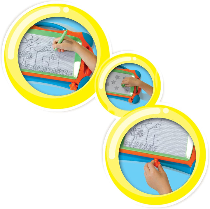SES 146467 Creative B01679QEIO Zaubertafel Magnetzeichentafel, BlauGrünOrange