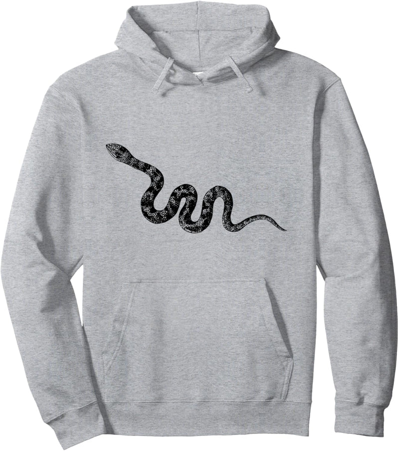 Schwarze Schlange Pullover Hoodie