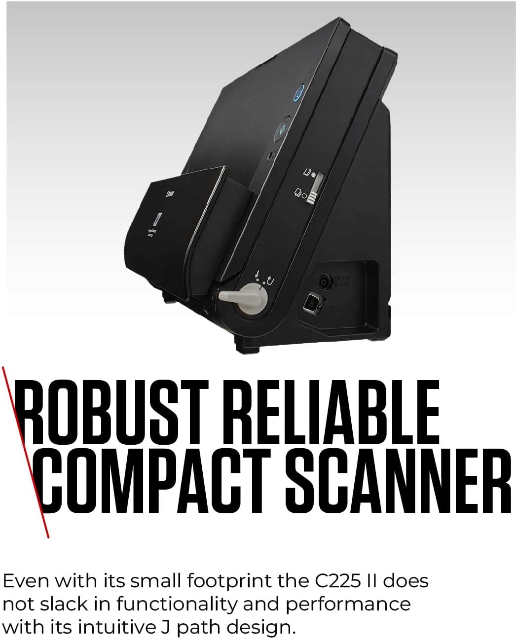 Canon DR-C225 II - imageFORMULA Dokumentenscanner (Duplex, Einzug, Farbe, 600dpi, 25 Seiten/Min, PDF