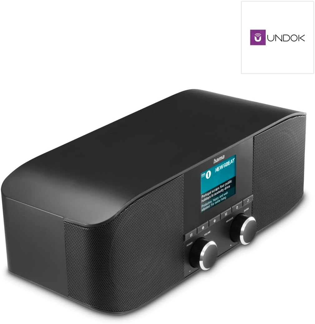 Hama WLAN Internetradio und DAB Radio DAB Plus Radio mit Bluetooth Küchenradio Internet Radio DAB+ D