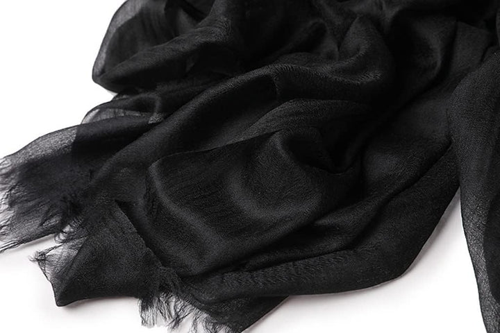 Damen 100% Kaschmir feder-leicht Ring Pashmina Schal Abendkleid Stola aus hauch-dünn 200 garn Cashme