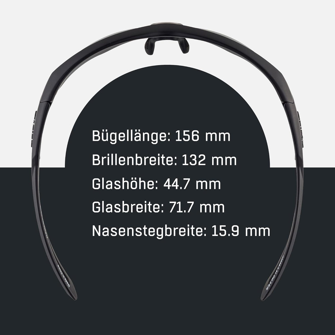 ALPINA NYLOS HR - Verspiegelte und Bruchsichere Sport- & Fahrradbrille für Erwachsene, individuell a