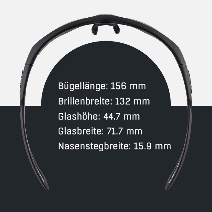 ALPINA NYLOS HR - Verspiegelte und Bruchsichere Sport- & Fahrradbrille für Erwachsene, individuell a