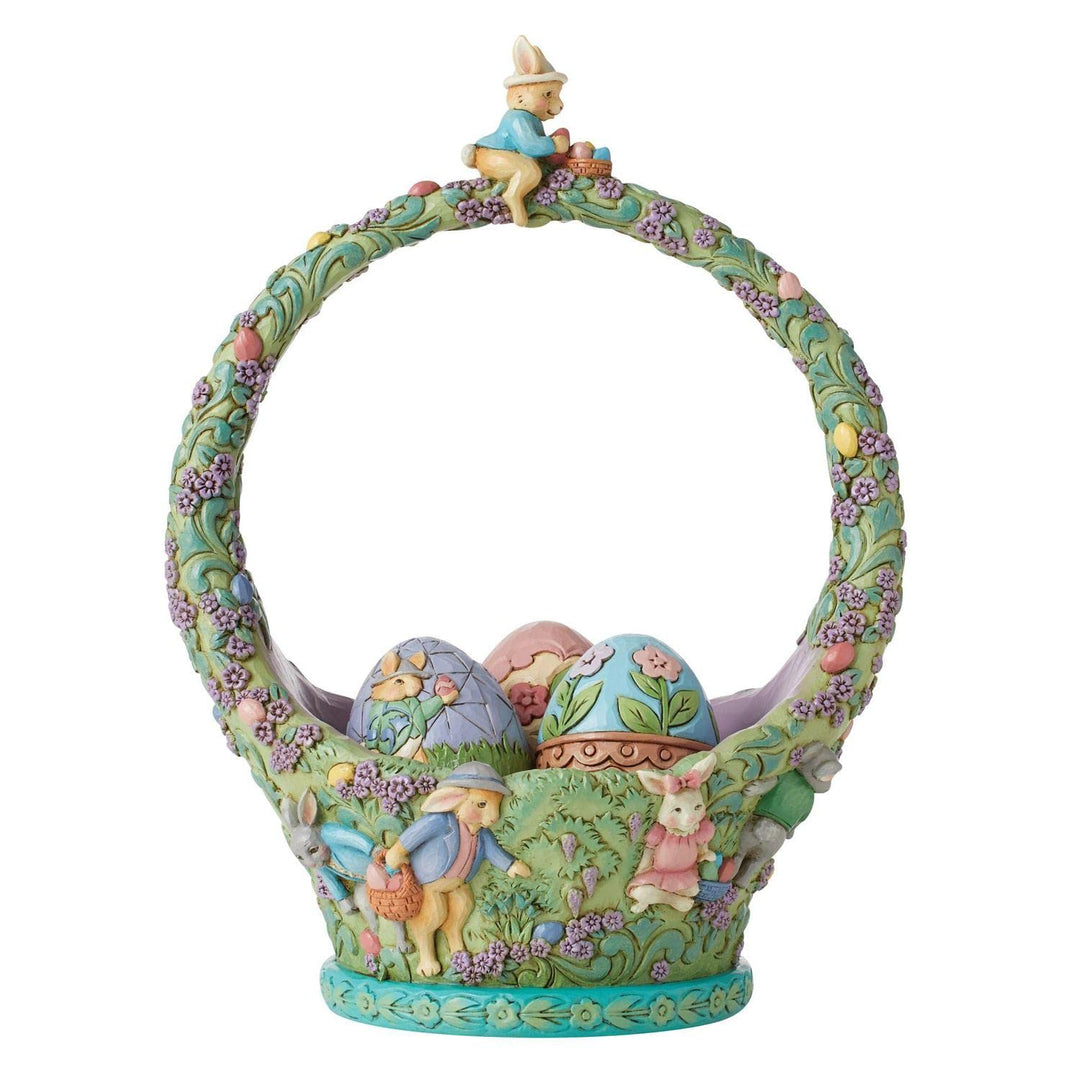 Enesco Jim Shore Hasen Eiersuche Osterkorb Figur 23,5 cm H