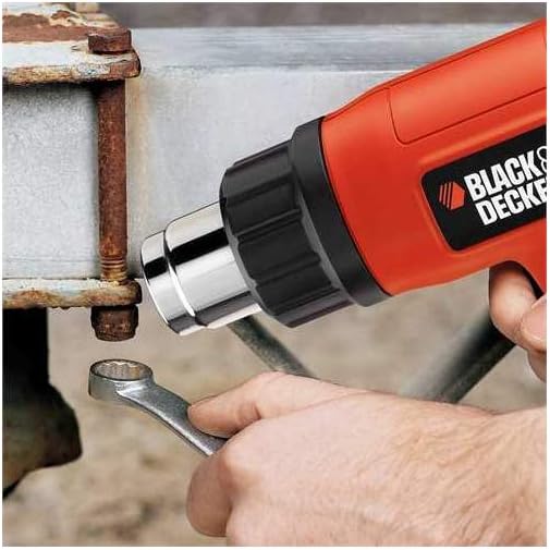 Black+Decker Heissluftgerät (1.750 W, 2 Heizstufen, Temperaturbereich zwischen 460 - 600° C, idela f
