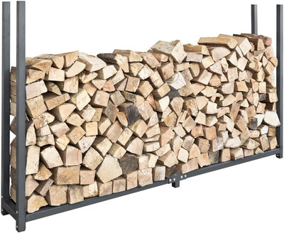 V2Aox Kaminholzregal Regal Aufbewahrung für Kaminholz Brennholz Holzunterstand Kaminholzständer Bren