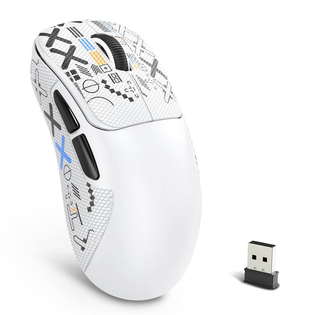 LexonElec HXSJ T700 Ultra-Light Wireless Gaming Mouse, Ergonomischer Formfaktor für Rechtshänder, BT