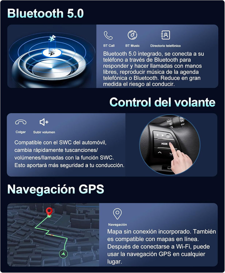 Autoradio für Nissan X-Trail Qashqai J11 T32 (2013–2017) mit GPS-Navi – 10-Zoll-IPS-Touchscreen – 6G