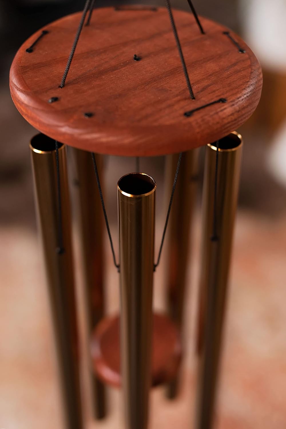 Sonic Energy Tree of Life Meditation Chime – Windspiel mit 5 Klangstäben (432 Hz) – für Garten u. En