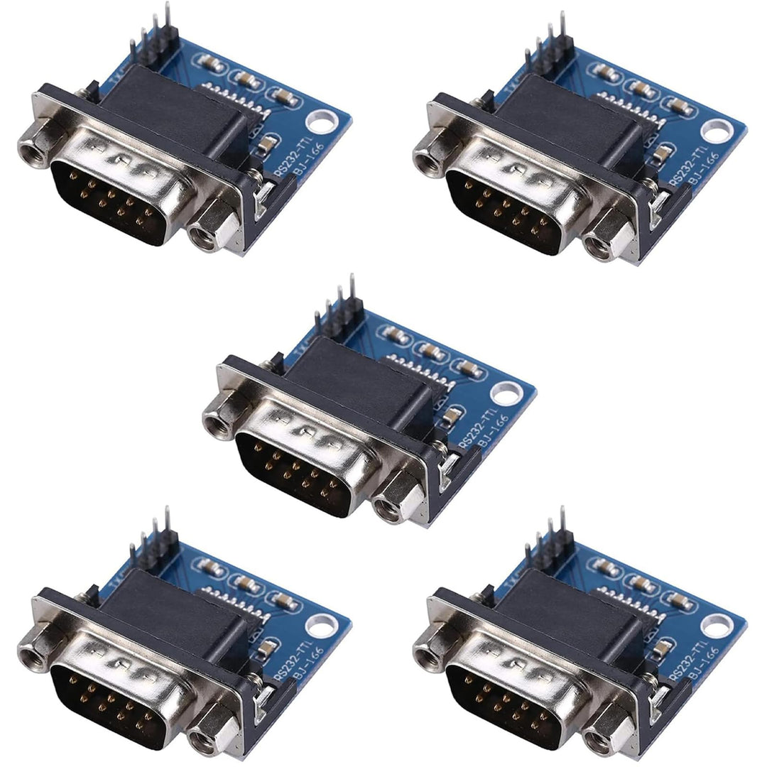 PENGLIN 5PCS MAX3232 3.3V zu 5V DB9 Männlich RS232 Serieller Prot zu TTL Konverter Modul Wurzelsteck