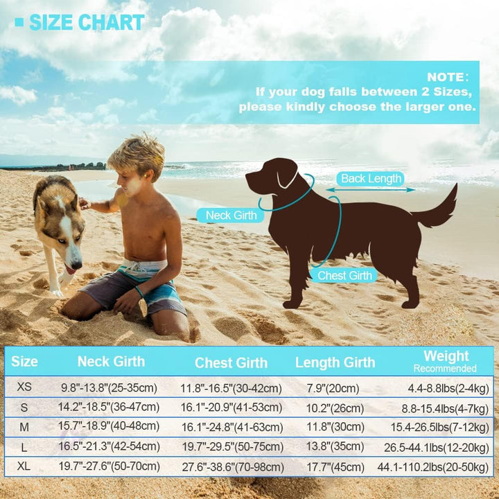 EMUST Hunde Schwimmweste, verstellbare kleine/mittelgrosse/grosse Hundeschwimmweste für Wassersicher